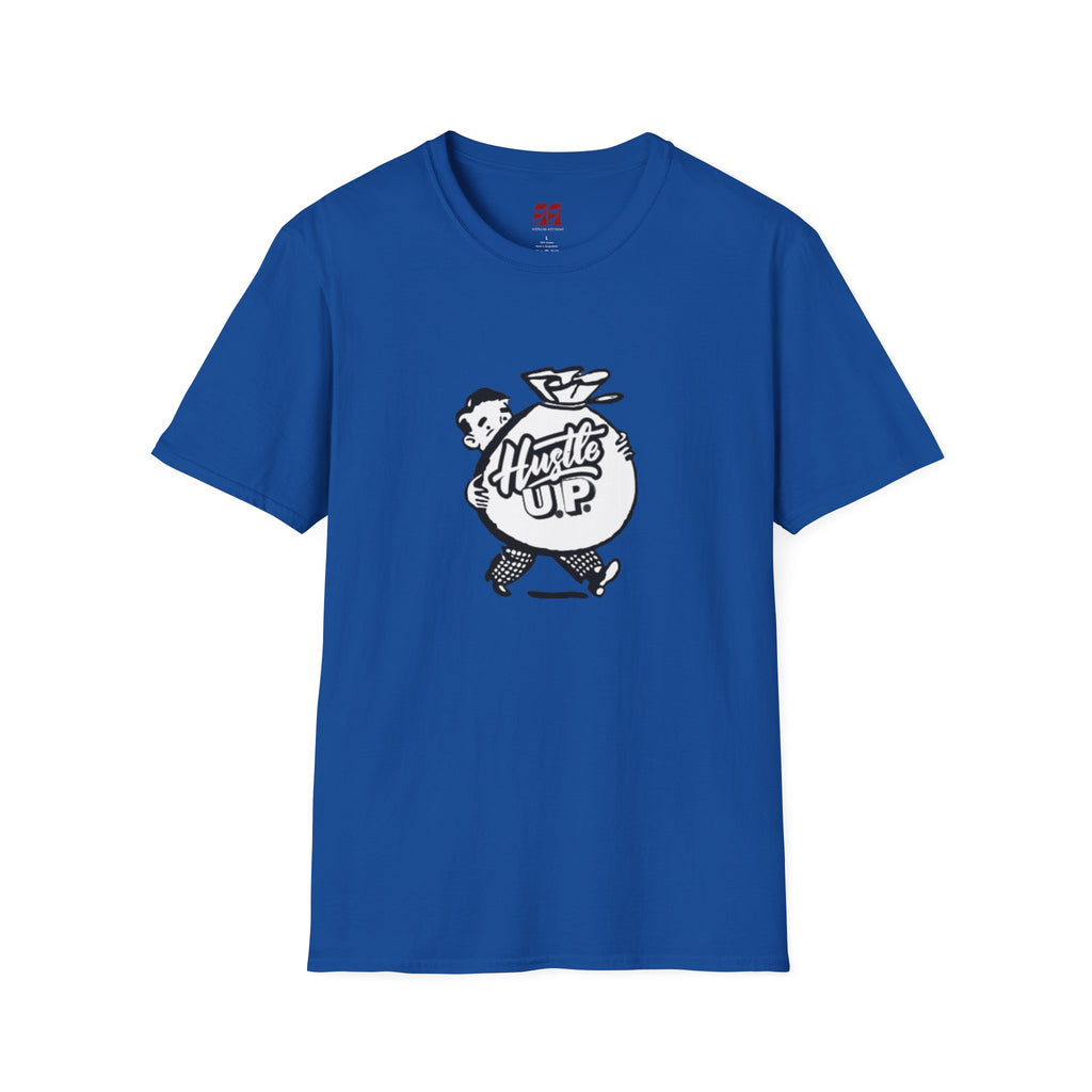 Hustle Up T-Shirt — Retro Money Mascot Graphic Tee