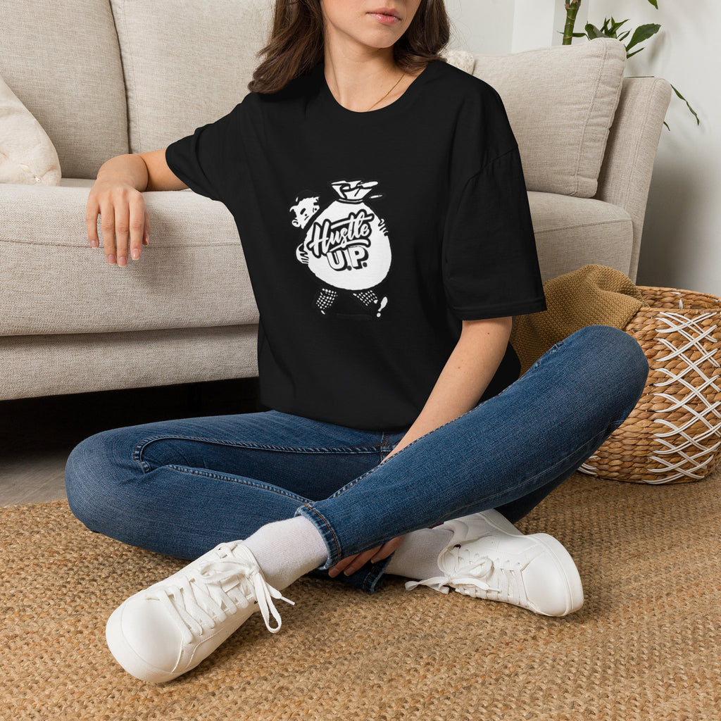 Hustle Up T-Shirt — Retro Money Mascot Graphic Tee