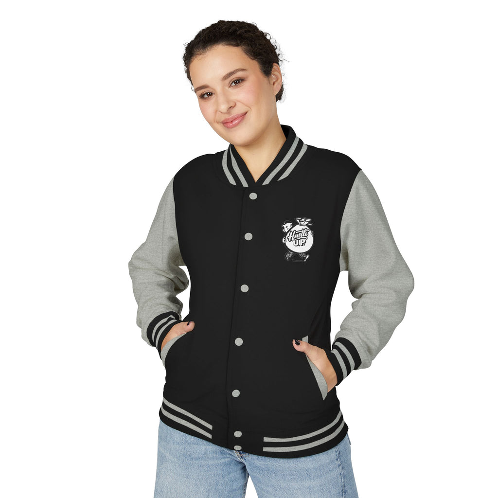 Vintage Hustle Up Letterman  Varsity Bomber
