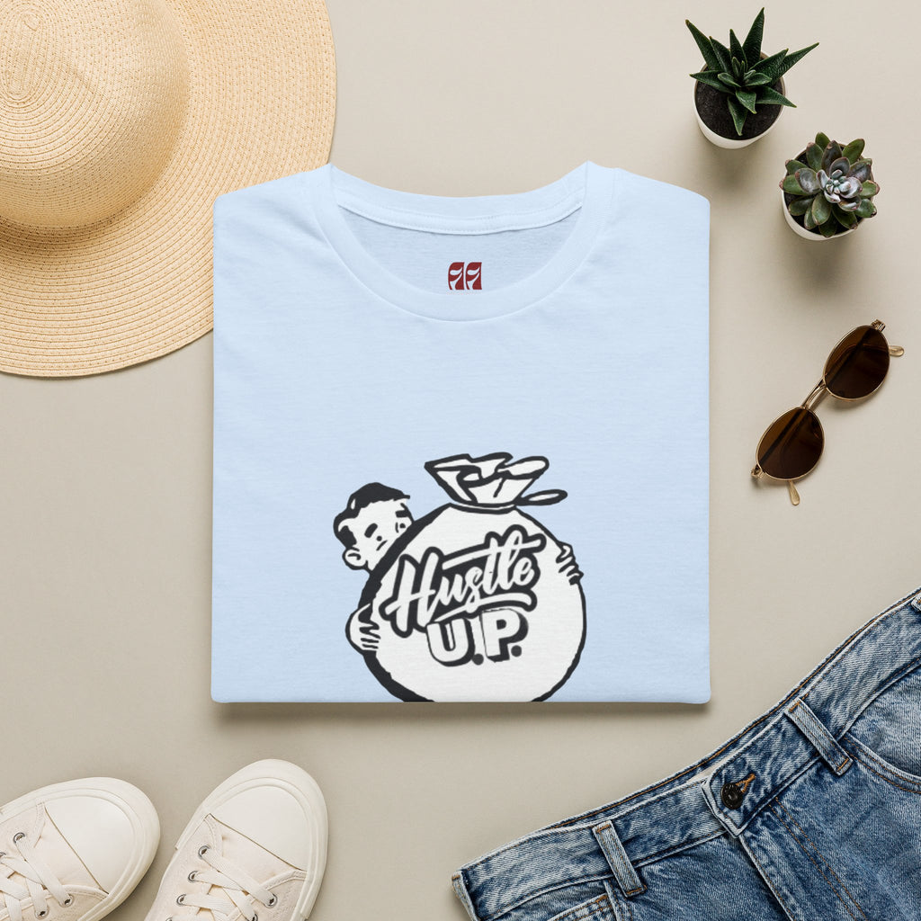 Hustle Up T-Shirt — Retro Money Mascot Graphic Tee