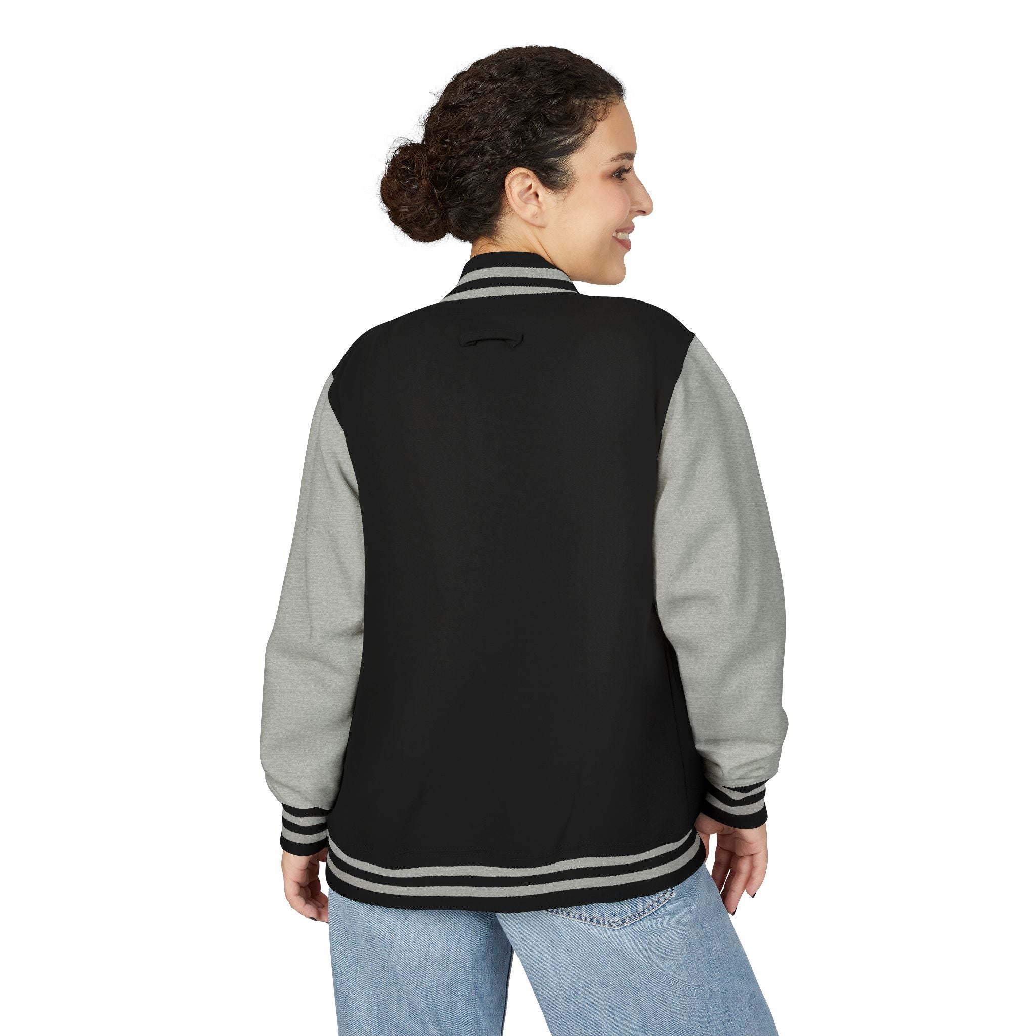Vintage Hustle Up Letterman  Varsity Bomber